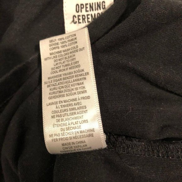 Opening Ceremony Cotton Long Sleeve Black Small Mens Cotton Sweater Pullover - Picture 2 of 4